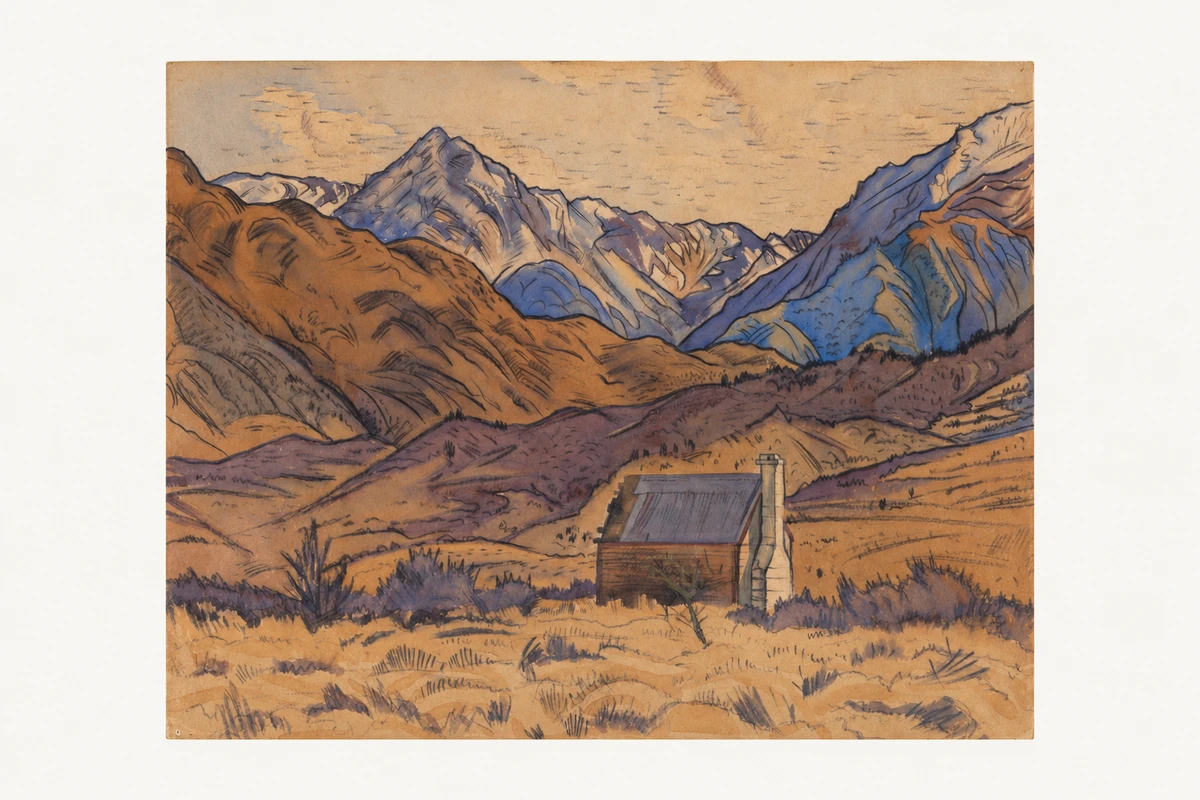 Mountains, Cass，依据具体馆藏参考的AI视觉演绎