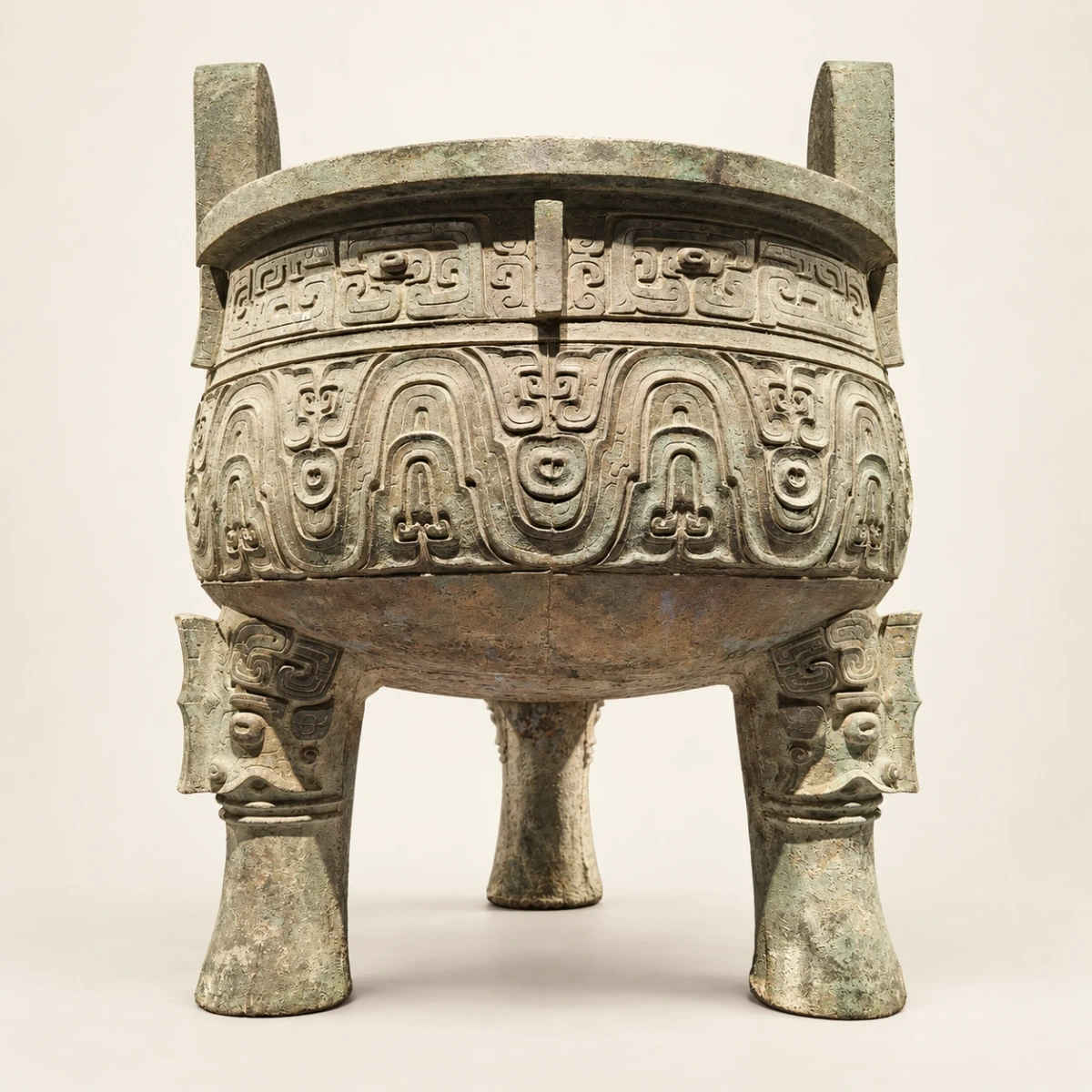上海博物馆藏大克鼎（GPT Image AI策展编辑影像）
