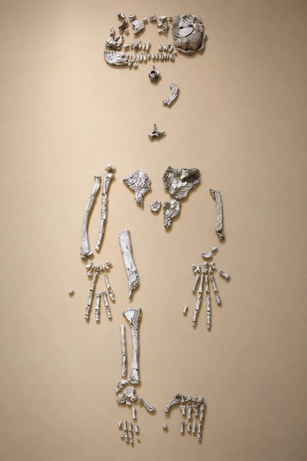 人之由来展厅：阿迪分散骨段的现代科普复原教学展示 · GPT视觉演绎